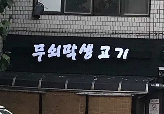 무쇠막생고기